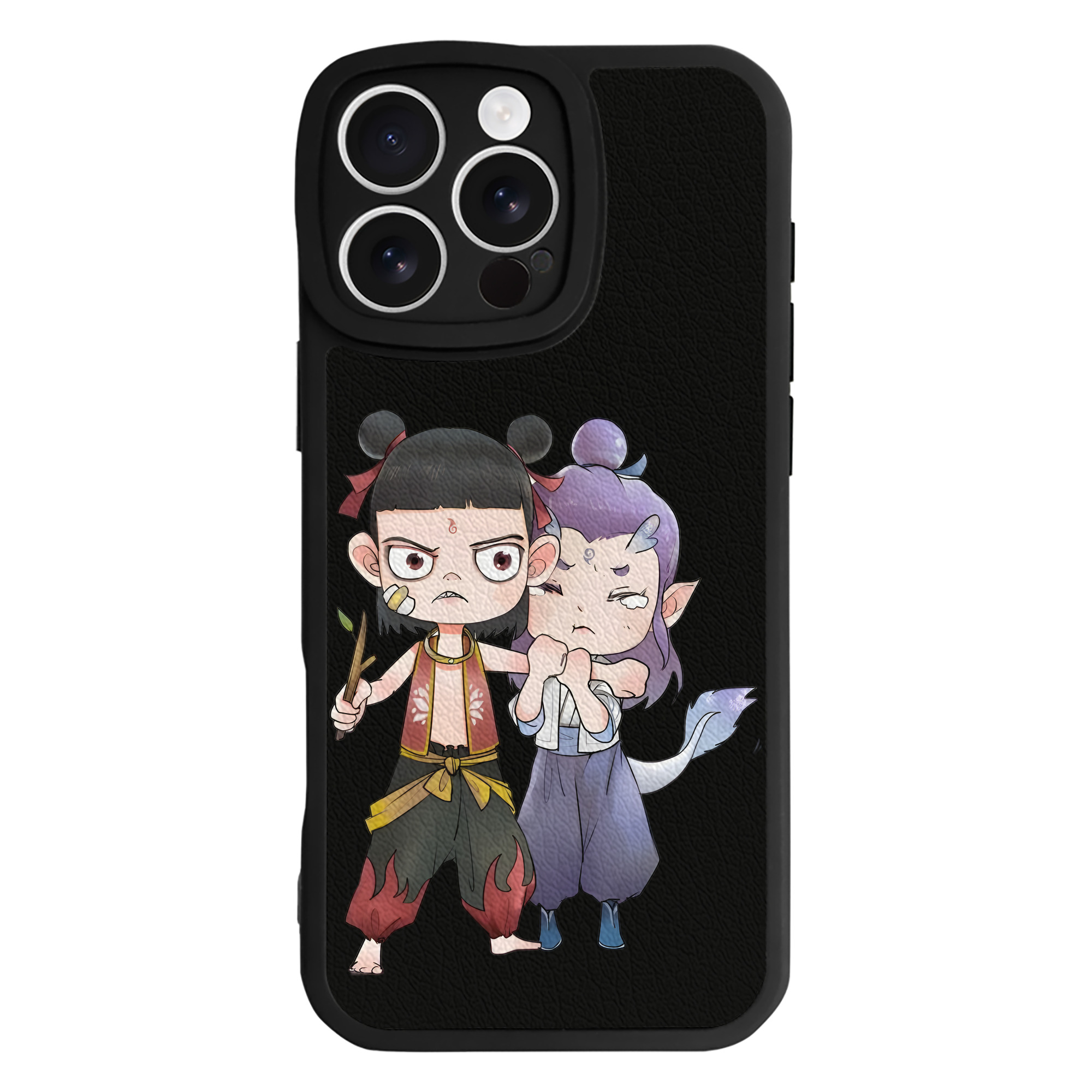 （画像用） Ne Zha 2 ナタ 魔童の大暴れ 【iPhone 16シリーズ対応】シリコンスマホケース（レザー調） 材質：シリコン